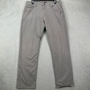 UNTUCKit Men Relaxed Fit Jeans 33X32 Gray Straight Leg Flat Front 5 Pocket Denim